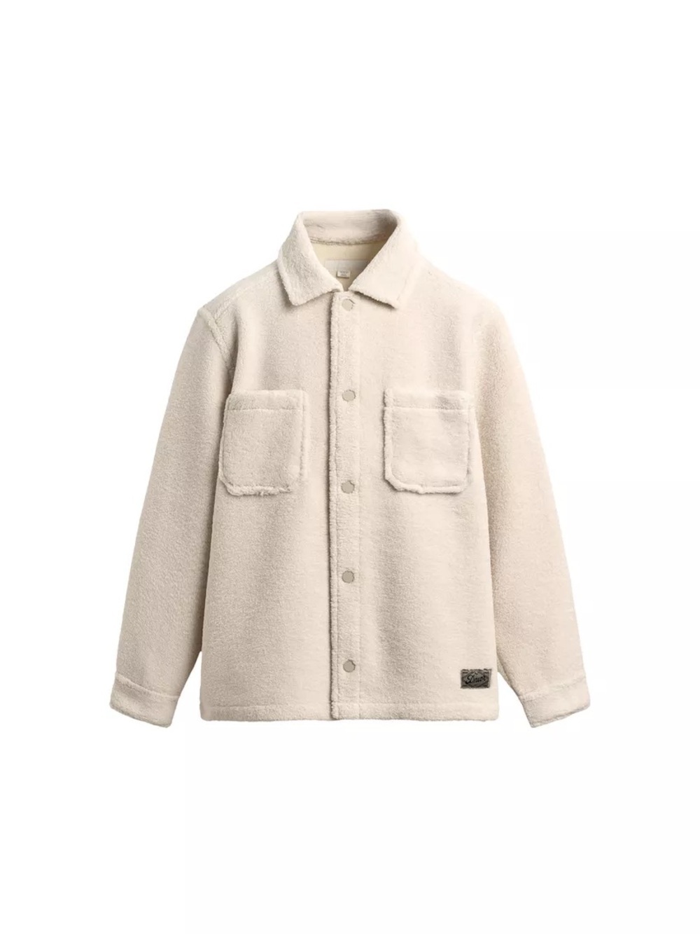 Zara FAUX SHEARLING OVERSHIRT WITH POCKETS